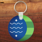 Vlag van Bellingham, Sleutelhanger Washington (Voorkant)