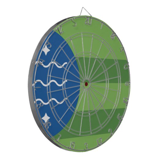 Vlag van Bellingham, Washington Dartbord (Voorkant Links)