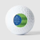 Vlag van Bellingham, Washington Golfballen (Voorkant)