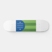 Vlag van Bellingham, Washington Skateboard (Horizontaal)