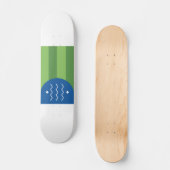 Vlag van Bellingham, Washington Skateboard (Voorkant)