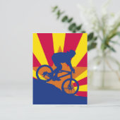 vlag van Berg biking Arizona Briefkaart (Staand voorkant)