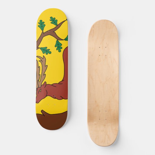 Vlag van Berkshire (VK) Skateboard (Voorkant)