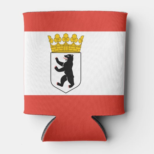 Vlag van Berlijn Blikjeskoeler (Voorkant)