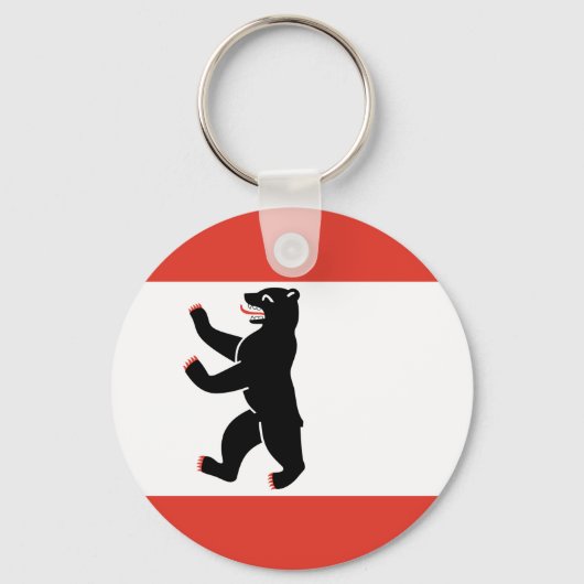 Vlag van Berlijn Sleutelhanger (Voorkant)