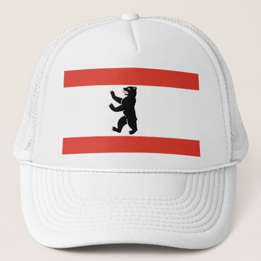 Vlag van Berlin Trucker Hat Trucker Pet (Voorkant)