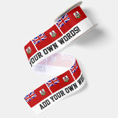 Vlag van Bermuda Lint (Achterkant)