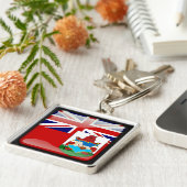 Vlag van Bermuda Sleutelhanger (Zijkant)