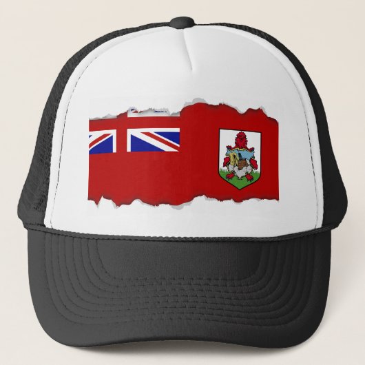 Vlag van Bermuda Trucker Pet (Voorkant)