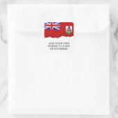 Vlag van Bermuda Vierkante Sticker (Tas)
