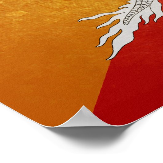 Vlag van Bhutan Poster (Hoek)