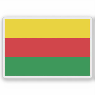 Vlag van Bilzen, België Sticker