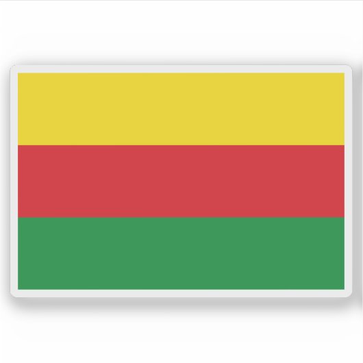 Vlag van Bilzen, België Sticker (Voorkant)