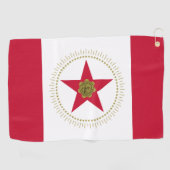 Vlag van Birmingham, Alabama Golfhanddoek (Horizontaal)
