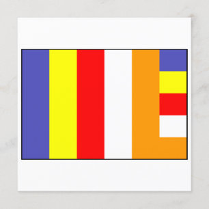 Vlag van boeddhisme kaart