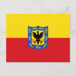 Vlag van Bogota, Colombia Briefkaart