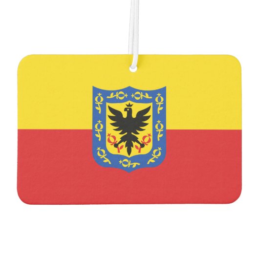 Vlag van Bogota, Colombia Cufflinks Luchtverfrisser (Achterkant)