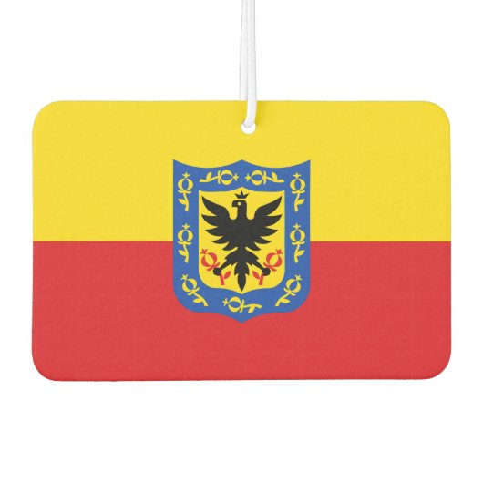 Vlag van Bogota, Colombia Cufflinks Luchtverfrisser (Voorkant)