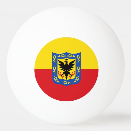 Vlag van Bogota, Colombia Ping-Pong Ball (Voorkant)