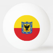 Vlag van Bogota, Colombia Ping-Pong Ball (Achterkant)
