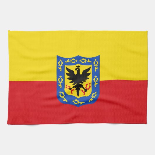 Vlag van Bogota, Colombia Towel Theedoek (Horizontaal)