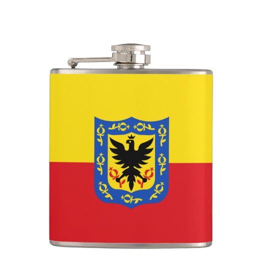 Vlag van Bogota, Colombiaanse heupkolf Heupfles (Voorkant)
