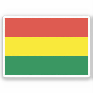 Vlag van Bolivia op maat gesneden vinyl sticker