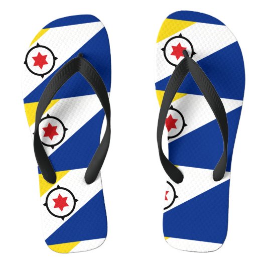 Vlag van Bonaire Teenslippers (Voetbed)