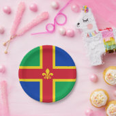 Vlag van Borden van Lincolnshire Paper Papieren Bordje (Feest)