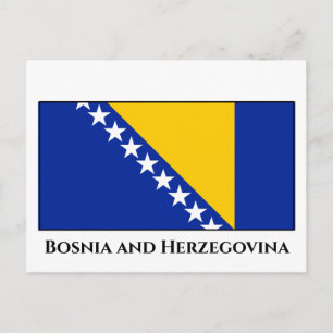 Vlag van Bosnië en Herzegovina Briefkaart