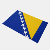 Vlag van Bosnië en Herzegovina Deurmat (Schuin)