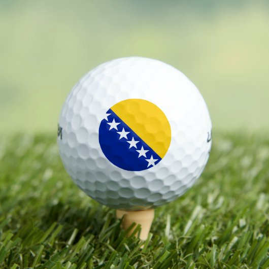 Vlag van Bosnië en Herzegovina Golfballen (Insitu Shirt)