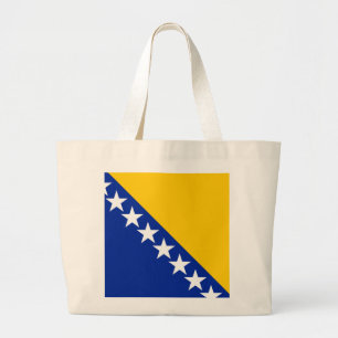 Vlag van Bosnië en Herzegovina Grote Tote Bag