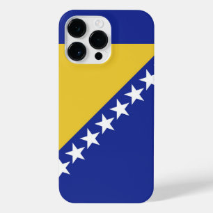 vlag van Bosnië en Herzegovina iPhone 14 Pro Max Hoesje