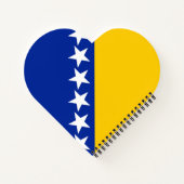 Vlag van Bosnië en Herzegovina Notitieboek (Achterkant)