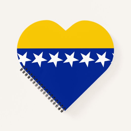 Vlag van Bosnië en Herzegovina Notitieboek (Voorkant)