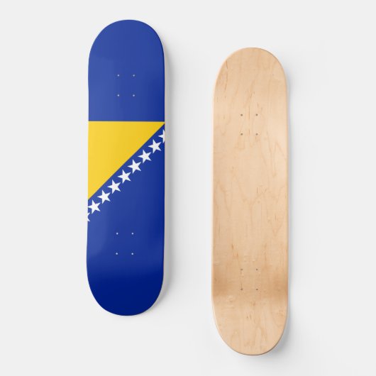 Vlag van Bosnië en Herzegovina Skateboard (Voorkant)