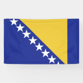 vlag van Bosnië en Herzegovina Spandoek (Horizontaal)