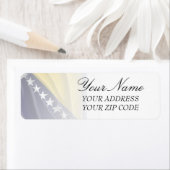 VLAG VAN BOSNIË-HERZEGOVINA ETIKET (Insitu)