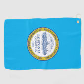 vlag van Boston (Massachusetts) Golfhanddoek (Horizontaal)