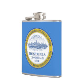 Vlag van Boston, Massachusetts Hip Flask Heupfles (Links)