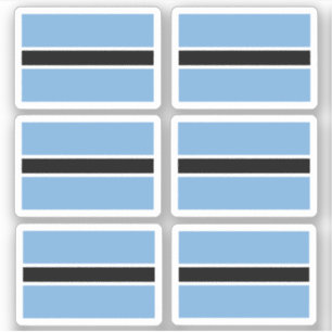 Vlag van Bostwana - een collectie Sticker