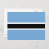 Vlag van Botswana Briefkaart (Voorkant / Achterkant)