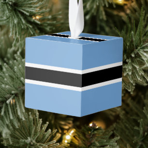 Vlag van Botswana Kubus Ornament