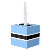 Vlag van Botswana Kubus Ornament (Achter hoekig)