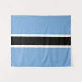 Vlag van Botswana Wandkleed (Voorkant (horizontaal))