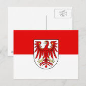 Vlag van Brandenburg Briefkaart (Voorkant / Achterkant)