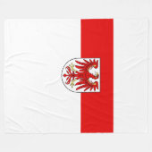 Vlag van Brandenburg Fleece Blanket Deken (Voorkant (Horizontaal))