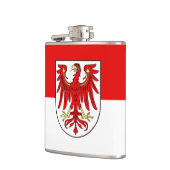 Vlag van Brandenburg Hip Flask Heupfles (Links)