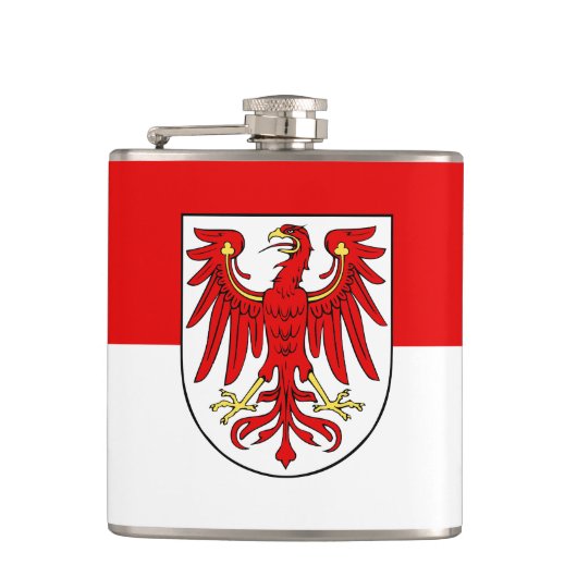 Vlag van Brandenburg Hip Flask Heupfles (Voorkant)